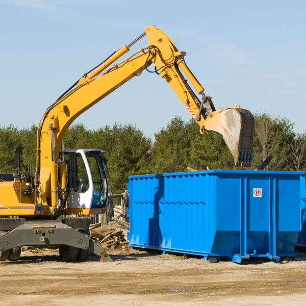 what are the rental fees for a residential dumpster in New London